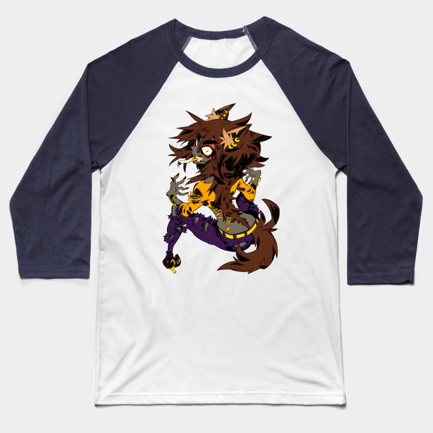Werewolf girl Baseball T-Shirt by Rafchu